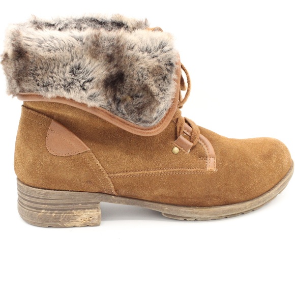 Ladies Booties Aldo Size 10 Faux Fur Cold Weather - Picture 4 of 8